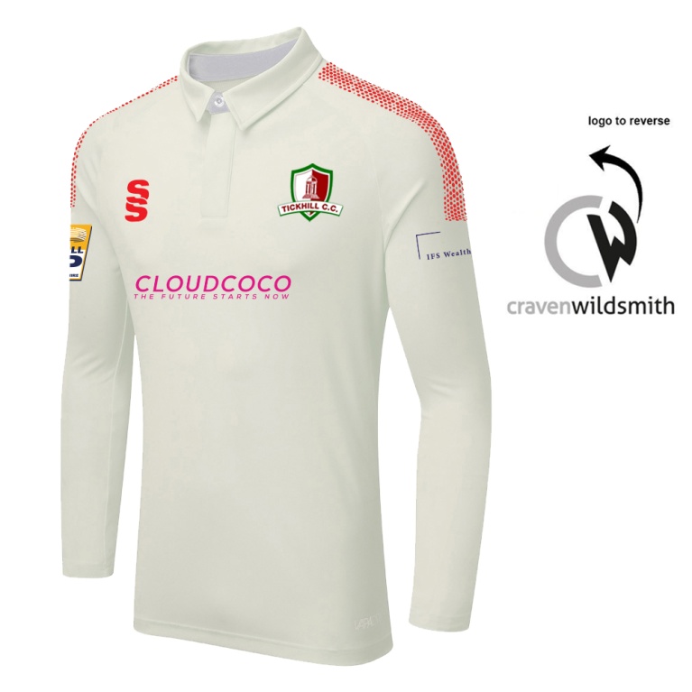 DUAL LONG SLEEVE CRICKET SHIRT (WOMENS)-Ivory