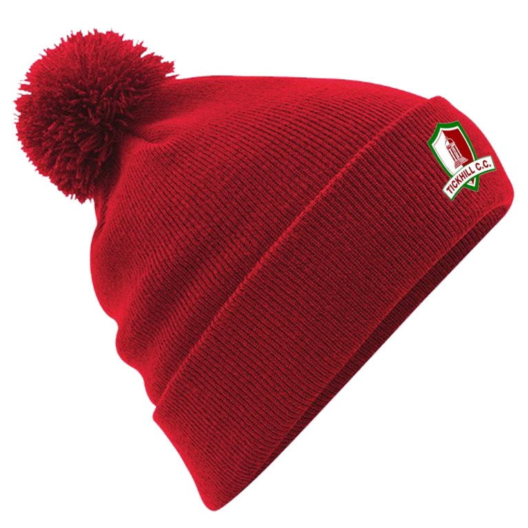 Original Pom Pom Beanie : Red